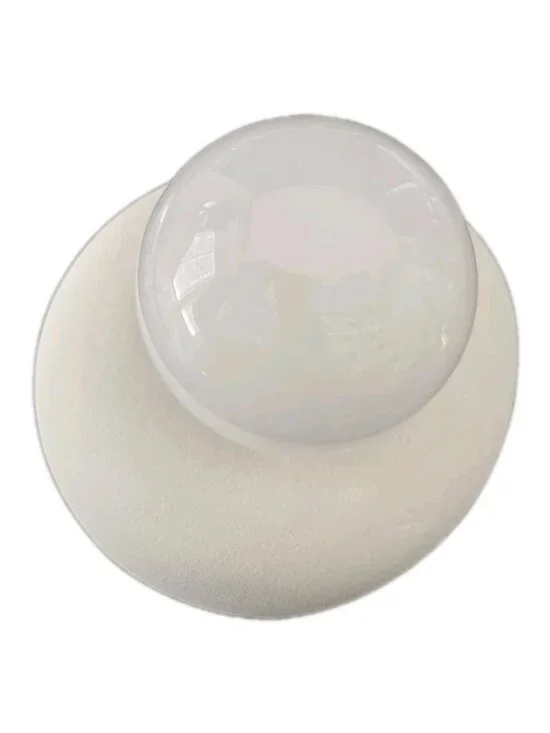 New White Modern Stone Sphere Nightstand Table Lamp Modern Retro Style Light - Picture 4 of 4